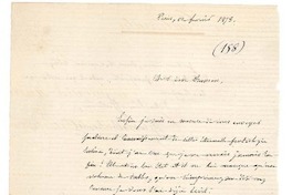 [Carta] 1878 feb. 12, París, Francia [a] Ramón Briseño