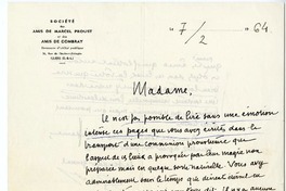 [Carta] 1964 febrero 7, Allier, Francia [a] Magdalena Petit.