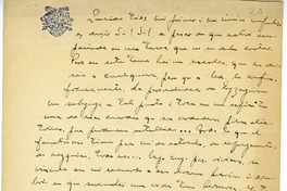 [Carta] [1915 ó 1916] Santiago, Chile [a] Ismael Valdés Vergara