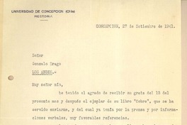 [Carta] 1951 ene. 7, Santiago, Chile [a] Gonzalo Drago