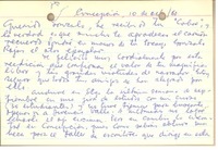 [Tarjeta] 1960 oct. 10, Concepción, Chile [a] Gonzalo Drago