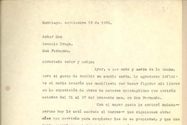 [Carta] 1953 sep. 18, Santiago, Chile [a] Gonzalo Drago