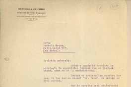 [Carta] c.1941, Santiago, Chile [a] Gonzalo Drago