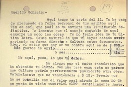 [Tarjeta] c.1946, Santiago, Chile [a] Gonzalo Drago