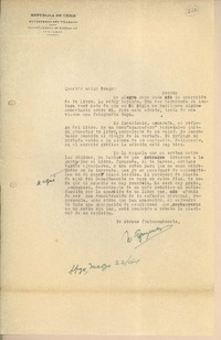[Carta] 1941 mar. 22, Santiago, Chile [a] Gonzalo Drago