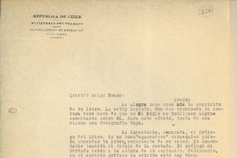 [Carta] 1941 mar. 22, Santiago, Chile [a] Gonzalo Drago