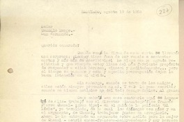 [Carta] 1952 ago. 19, Santiago, Chile [a] Gonzalo Drago