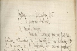 [Carta] 1915 diciembre 11, Santiago, Chile [a] Fernando Santiván