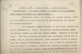 [Carta abierta] [entre 1940 y 1945] Pucón, Chile [a] Adolfo Ibáñez Boggiana