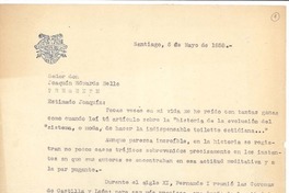 [Carta] 1958 may. 6 Santiago, Chile [a] Joaquín Edwards Bello