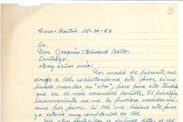 [Carta] 1953 abr. 15, Curacautín, Chile [a] Joaquín Edwards Bello