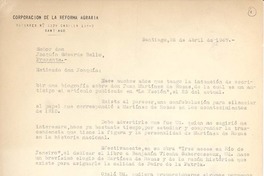 [Carta] 1967 abr.25, Santiago, Chile [a] Joaquín Edwards Bello