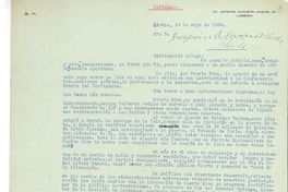 [Carta] 1936 may. 19, Lisboa, Portugal [a] Joaquín Edwards Bello