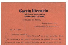 [Carta] 1926 oct. 21, Madrid, España [a] Joaquín Edwards Bello