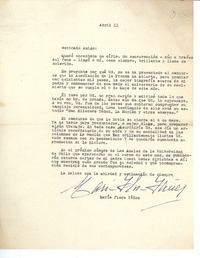 [Carta] [1945] abr. 11, Santiago, Chile [a] Joaquín Edwards Bello