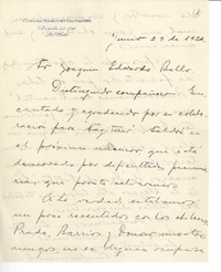 [Carta] 1926 jun. 29, La Plata, Argentina [a] Joaquín Edwards Bello