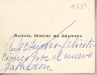 [Tarjeta] [1959] Santiago, Chile [a] Joaquín Edwards Bello