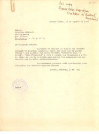 [Carta] 1946 ago. 14, Buenos Aires, Argentina [a] Gabriela Mistral, Los Angeles, California