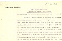 Assis de Chateaubriand sobre Magallanes y sobre Chile