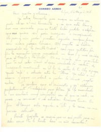 [Carta] 1957, may. 15, Valparaíso, Chile [a] Doris Dana, [New York]