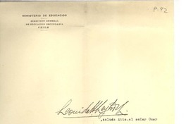 [Carta] 1936 feb. 22, Santiago, Chile [a] Omar Cáceres