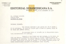 [Carta] 1967 sep. 26, Buenos Aires, Argentina [a] Alfonso Calderón, Santiago, Chile