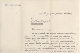 [Carta] 1949 feb. 9, Santiago, Chile [a] Sixtina Araya