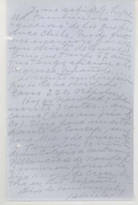 [Carta] [1952] diciembre, Nápoles, Italia [a] José Santos González Vera