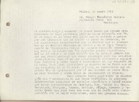 [Carta] 1951 enero 15, Bilbao, España [a] Sergio Fernández Larrain, Santiago [Chile]