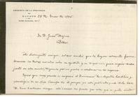 [Carta] 1936 enero 28, Burgos, España [a] Juan Mujica de la Fuente