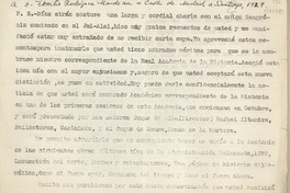 [Carta] 1929, Madrid, España [a] José Rodríguez Mendoza, Santiago [Chile]