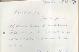 [Carta] 1963 febrero 27, Ginebra, Suiza [a] Juan Mujica, Lima, Perú