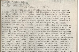 [Carta] 1962 julio 4, Arequipa, Perú [a] Eugenio Pereira Salas, Santiago, Chile