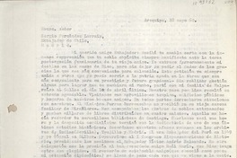 [Carta] 1960 mayo 28, Arequipa, Perú [a] Sergio Fernández Larraín, Madrid, España
