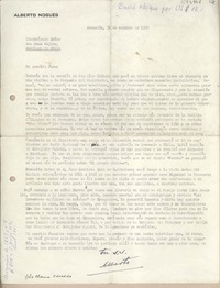 [Carta] 1959 octubre 30, Asunción, Paraguay [a] Juan Mujica, Santiago, Chile