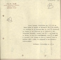 [Carta] 1958 septiembre, Santiago, Chile [a] Juan Mujica