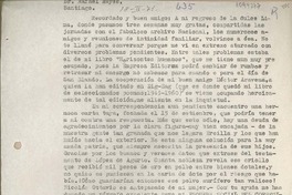 [Carta] 1971 febrero 18, Santiago, Chile [a] Rafael Reyes