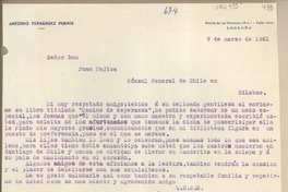 [Carta] 1951 marzo 9, Logroño, España [a] Juan Mujica, Bilbao