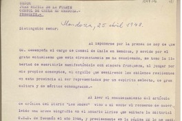 [Carta] 1948 abril 25, Mendoza, Argentina [a] Juan Mujica