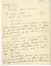 [Carta] 1947 abril 27, Santiago, Chile [a] Juan Mujica de la Fuente