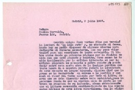 [Carta] 1957 julio 3, Madrid, España [a] Stella Corvalán