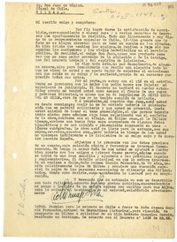 [Carta] 1949 mayo 24, Santiago, Chile [a] Juan Mujica de la Fuente, Bilbao, España