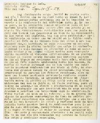 [Carta] 1959 mayo 10, Santiago, Chile [a] Esmeralda Zenteno de León (Vera Zouroff), Viña del Mar