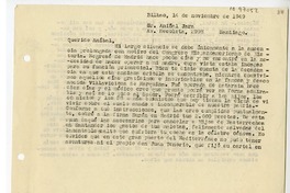 [Carta] 1949 noviembre 14, Bilbao, España [a] Aníbal Jara, Santiago, Chile
