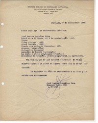 [Carta] 1968 sep. 9, Santiago, Chile [a] Biblioteca Nacional de Chile