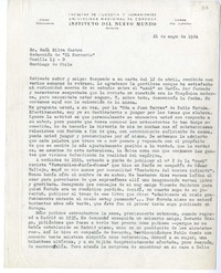 [Carta] 1964 mayo 21, Córdoba, Argentina [a] Raúl Silva Castro