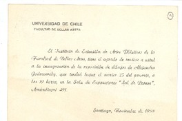 [Tarjeta] 1958 noviembre, Santiago, Chile [a] Joaquín Edwards Bello