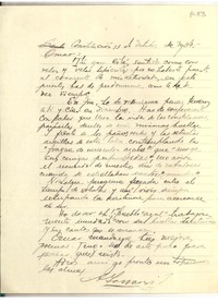 [Carta] 1934 oct. 3, Constitución, Chile [a] Omar Cáceres