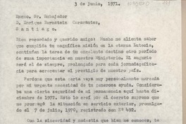 [Carta] 1971 junio 3, [Cordoba] [a] Enrique Bernstein Carabantes, Santiago [Chile]