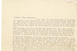 [Carta][cerca de 1980], Santiago, Chile [a] Humberto Díaz-Casanueva